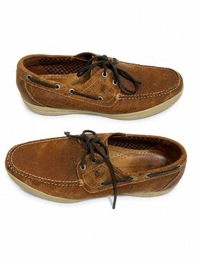 Brown Leather Boat Shoes - Martin Dingman